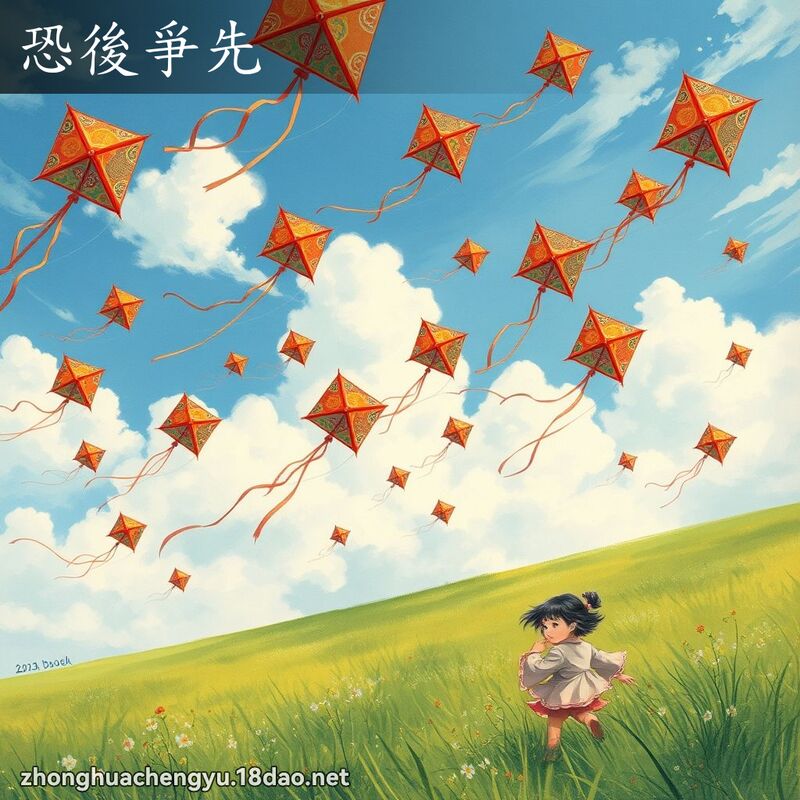 恐後爭先 配图