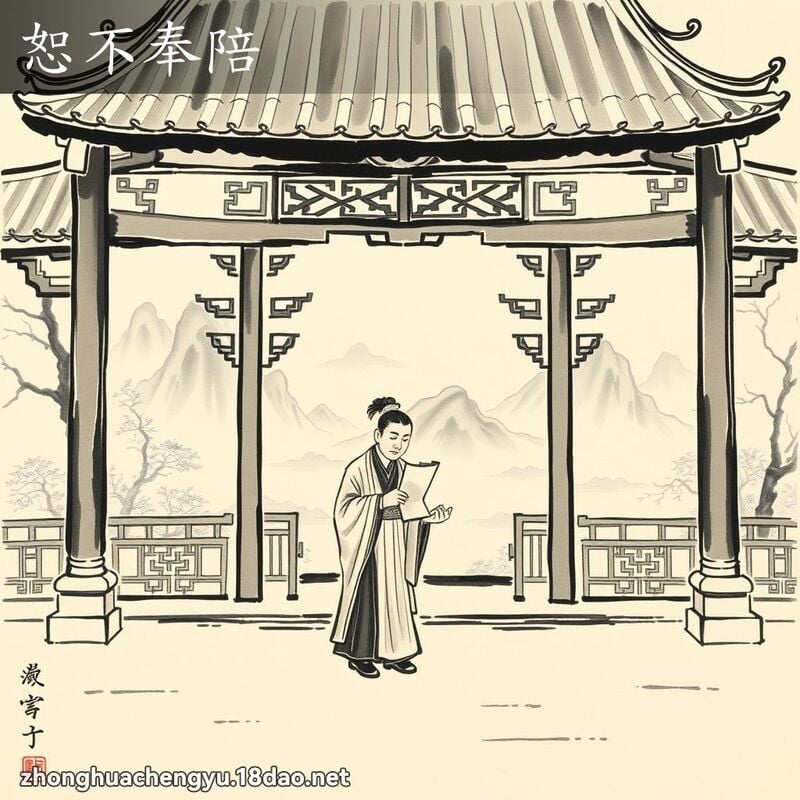 恕不奉陪 配图