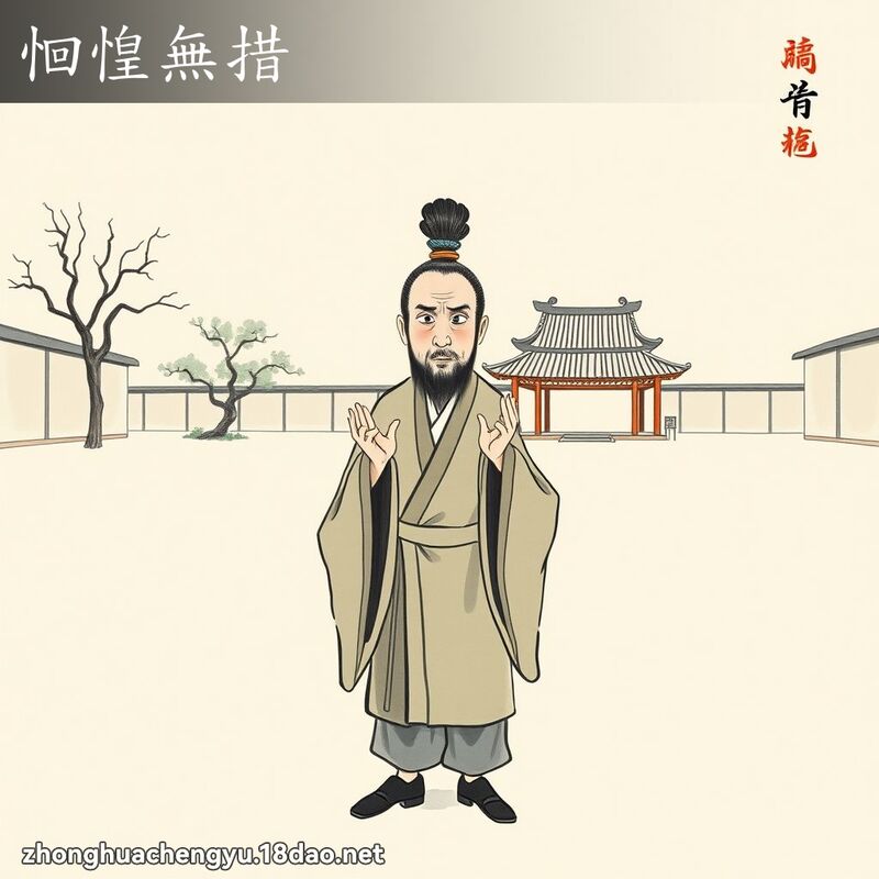 恛惶無措 配图
