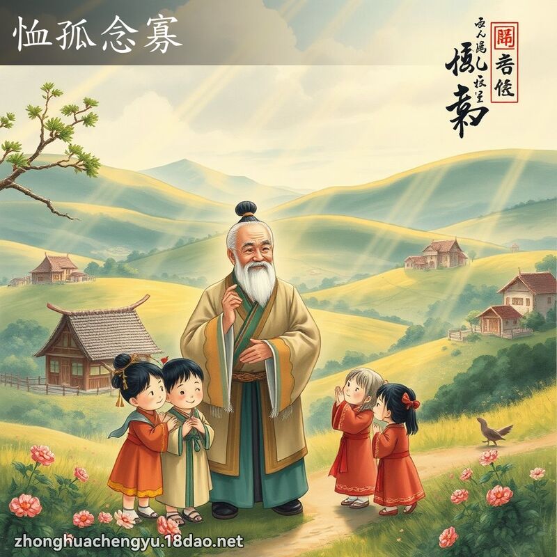 恤孤念寡 配图
