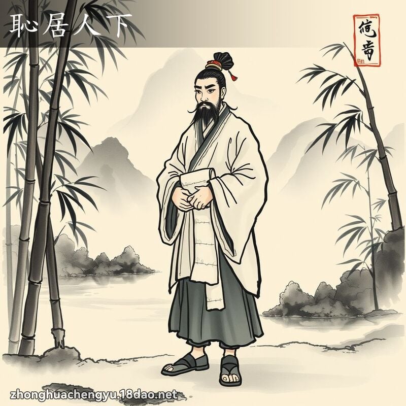 恥居人下 配图