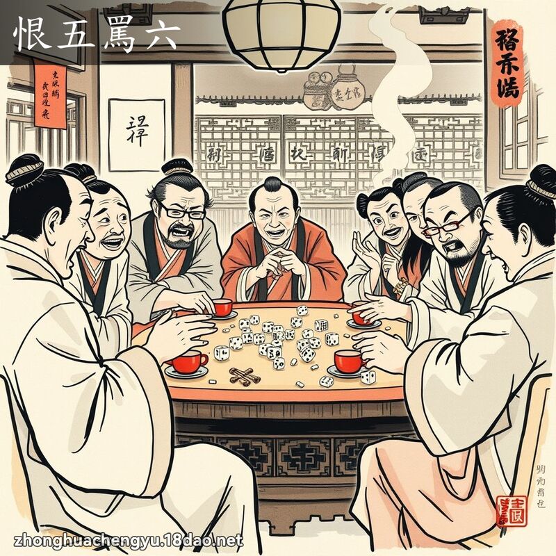 恨五罵六 配图