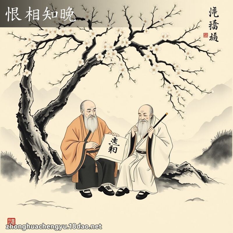 恨相知晚 配图
