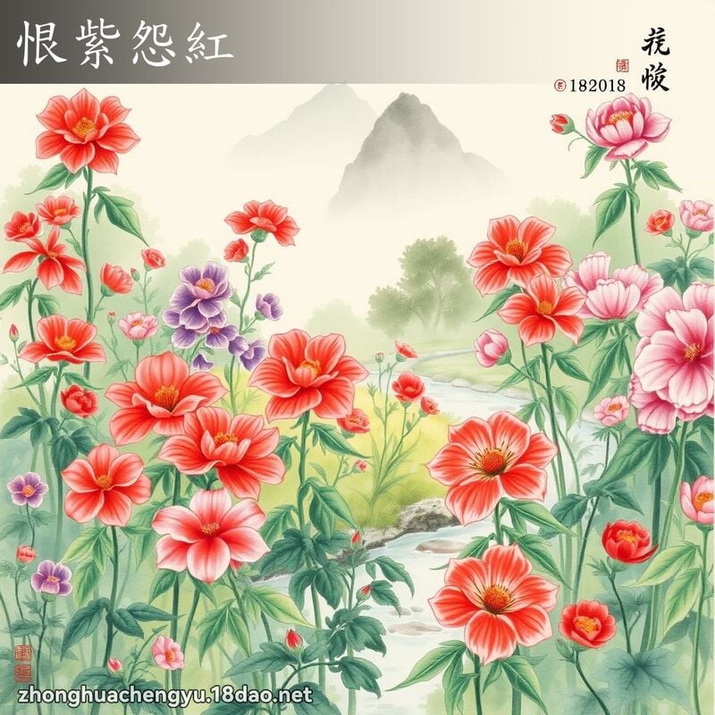 恨紫怨紅 配图