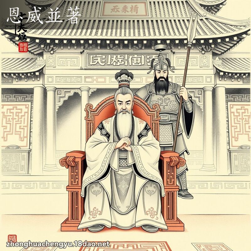 恩威並著 - 中華成語配圖