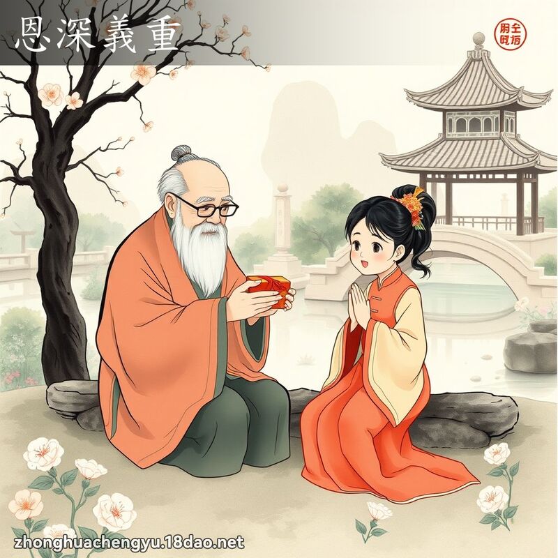 恩深义重 - 中华成语配图