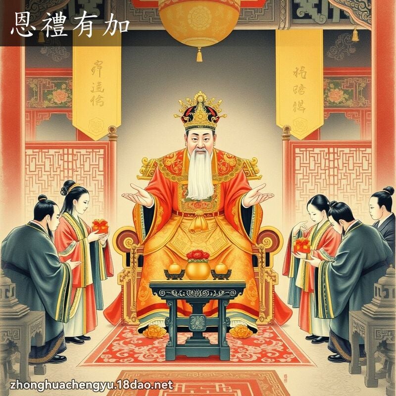 恩禮有加 - 中華成語配圖