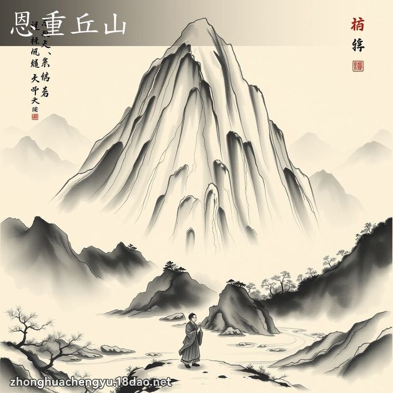 恩重丘山 - 中華成語配圖