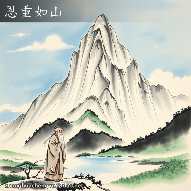 恩重如山 - 中华成语配图