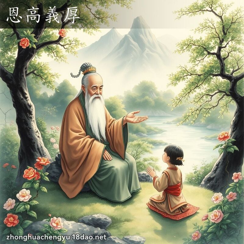恩高義厚 - 中華成語配圖