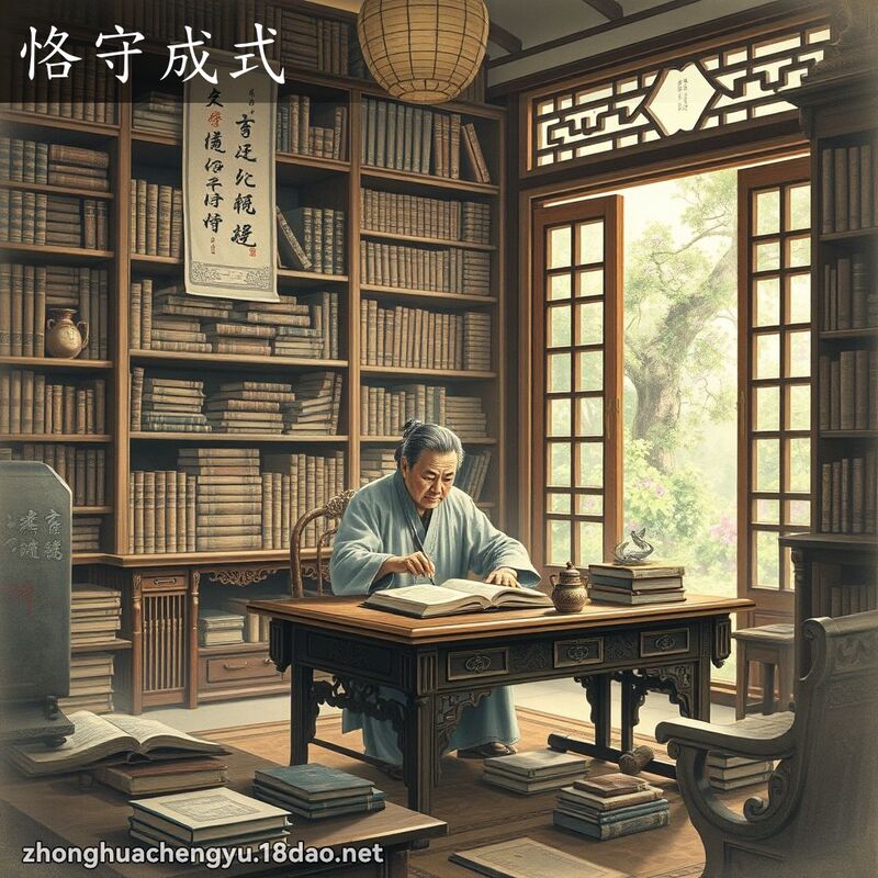 恪守成式 - 中華成語配圖