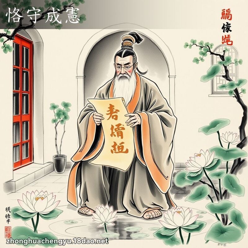 恪守成憲 配图
