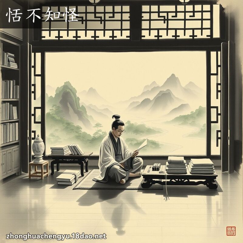 恬不知怪 配图