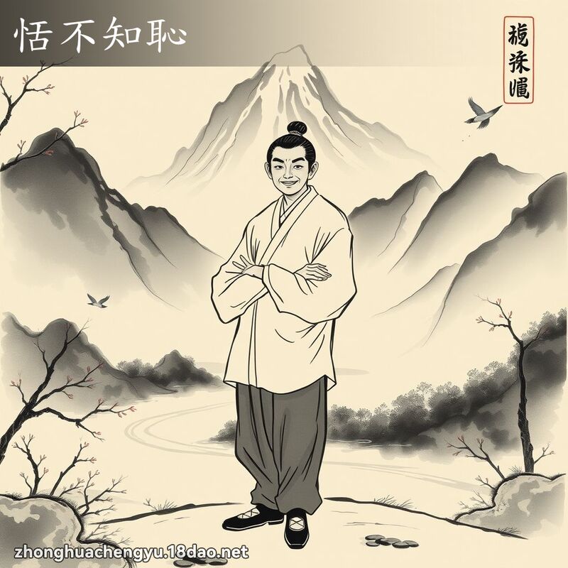 恬不知恥 配图