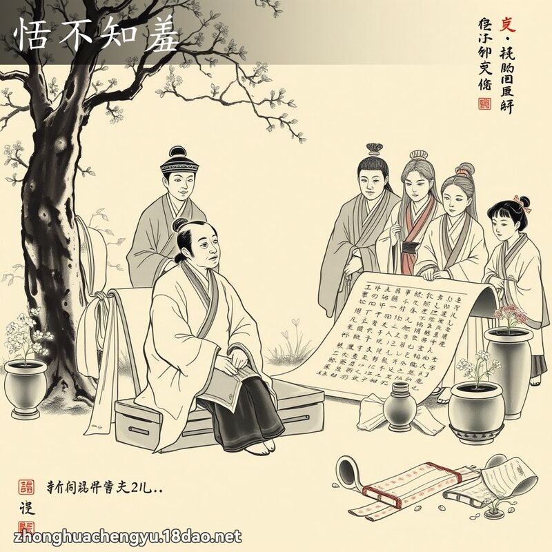 恬不知羞 配图