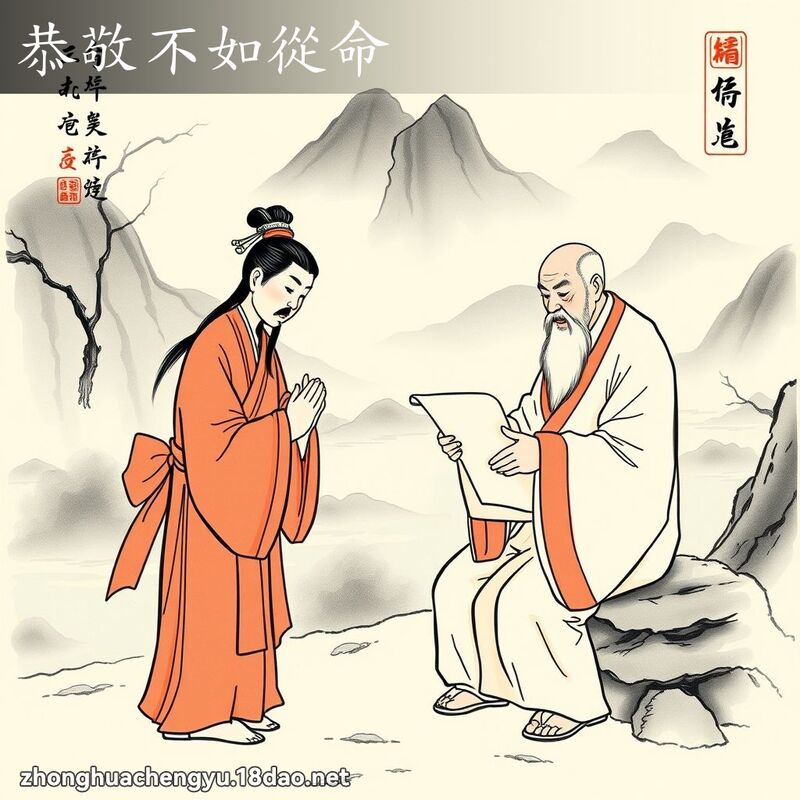 恭敬不如從命 配图