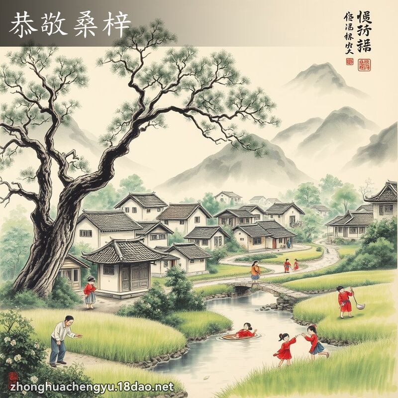 恭敬桑梓 配图