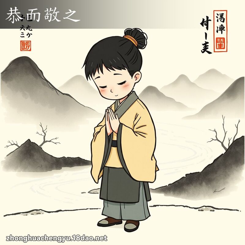 恭而敬之 配图