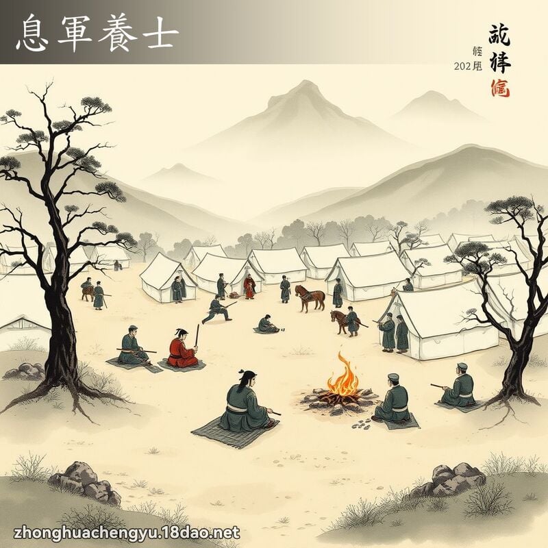 息軍養士 - 中華成語配圖