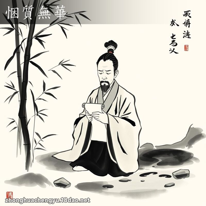悃質無華 - 中華成語配圖