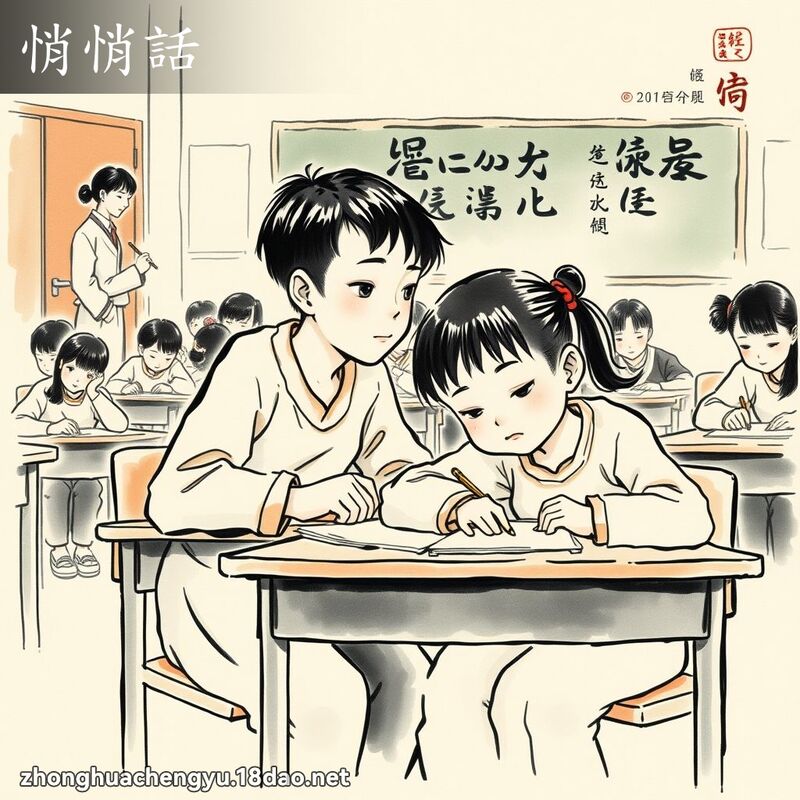 悄悄話 - 中華成語配圖
