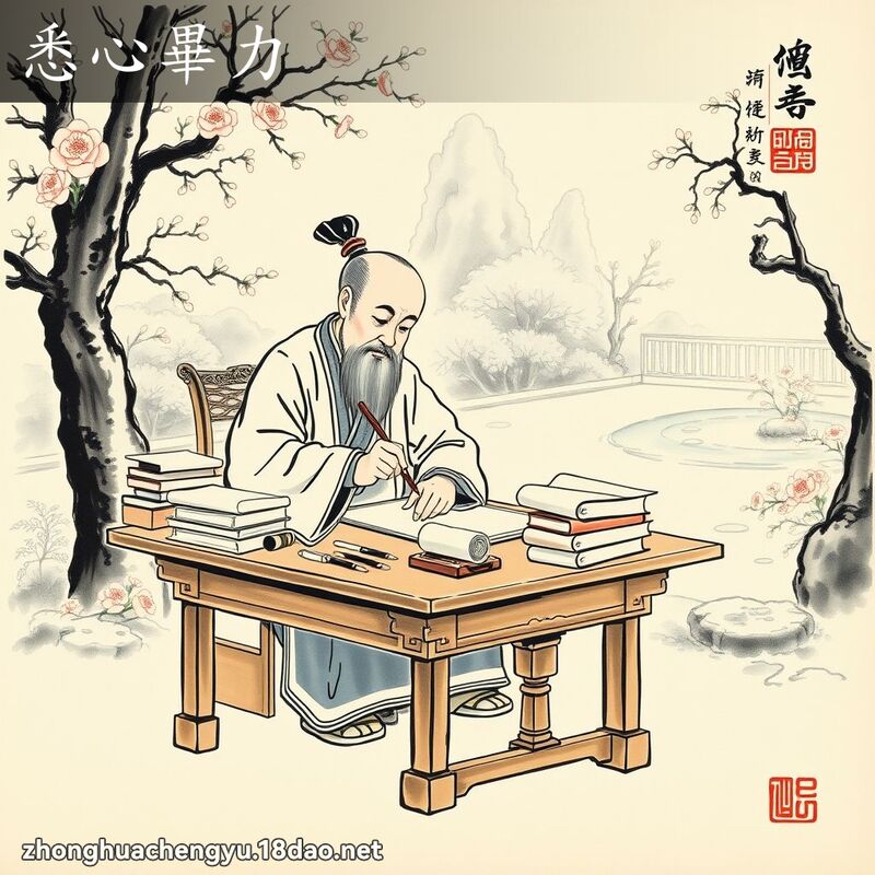 悉心畢力 配图