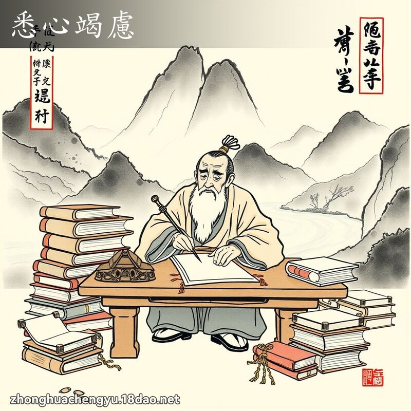 悉心竭慮 配图