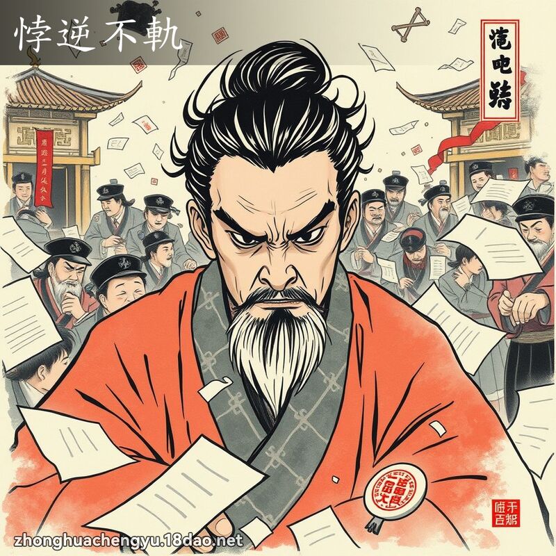 悖逆不軌 - 中華成語配圖