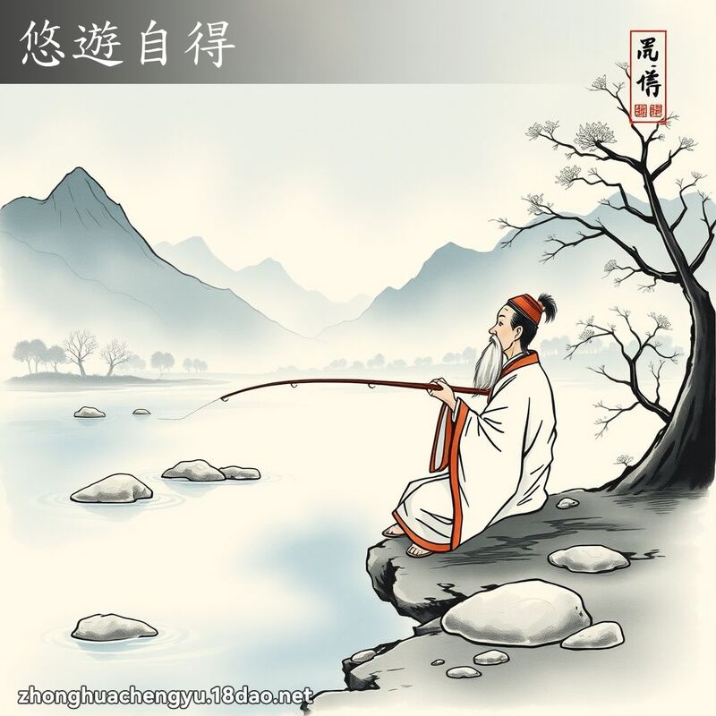 悠遊自得 - 中華成語配圖