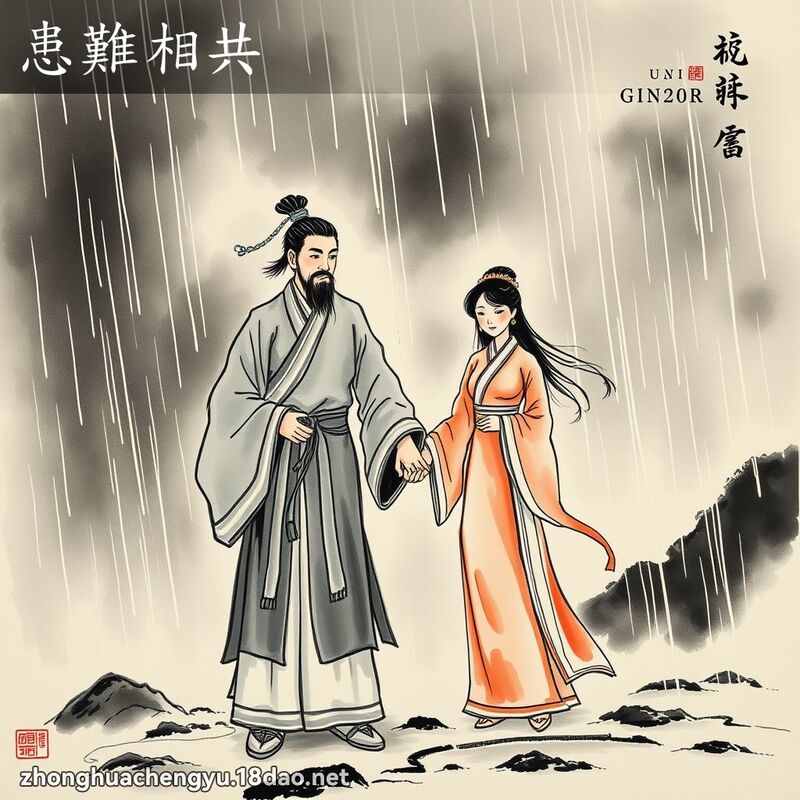 患難相共 配图