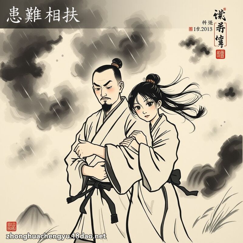 患難相扶 配图