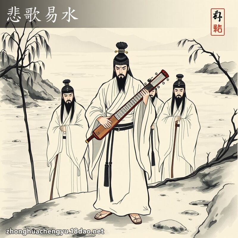 悲歌易水 - 中華成語配圖