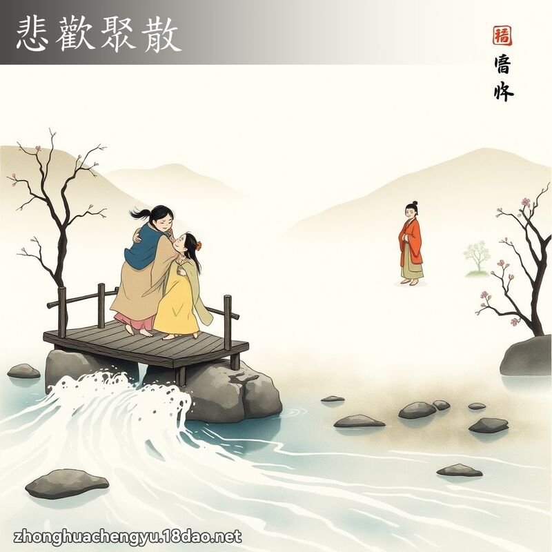 悲歡聚散 - 中華成語配圖