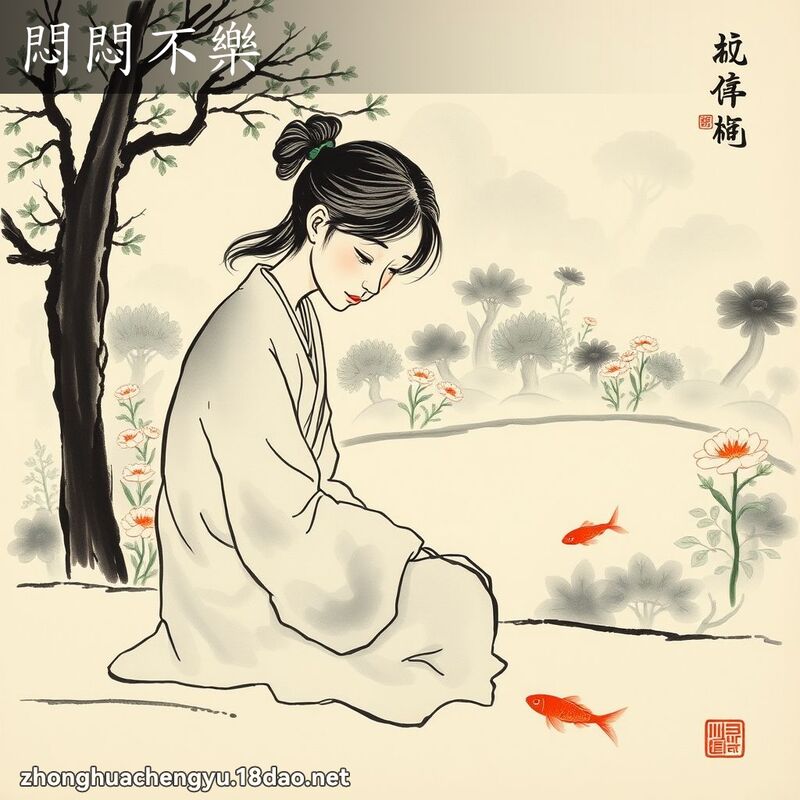悶悶不樂 配图
