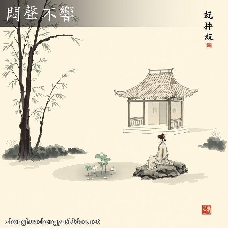 悶聲不響 配图