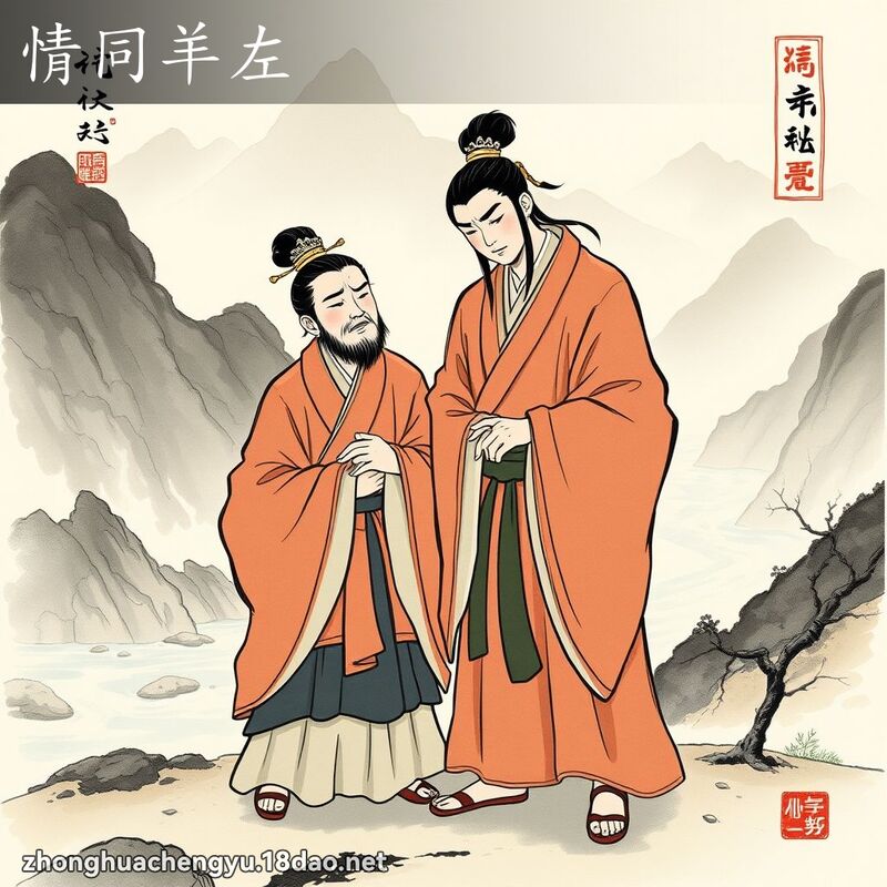 情同羊左 - 中华成语配图