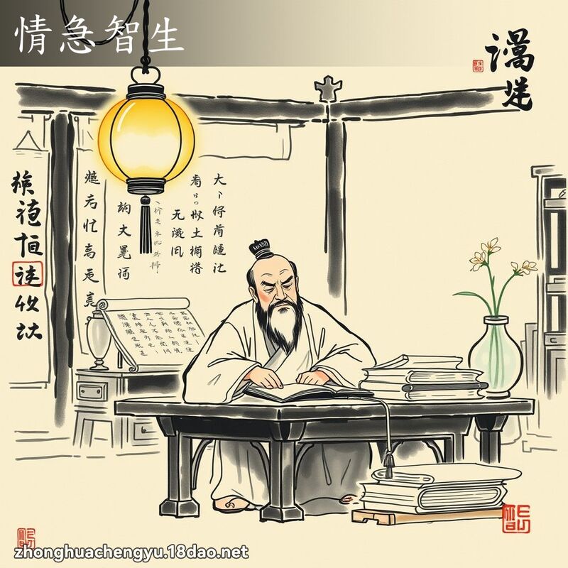 情急智生 配图
