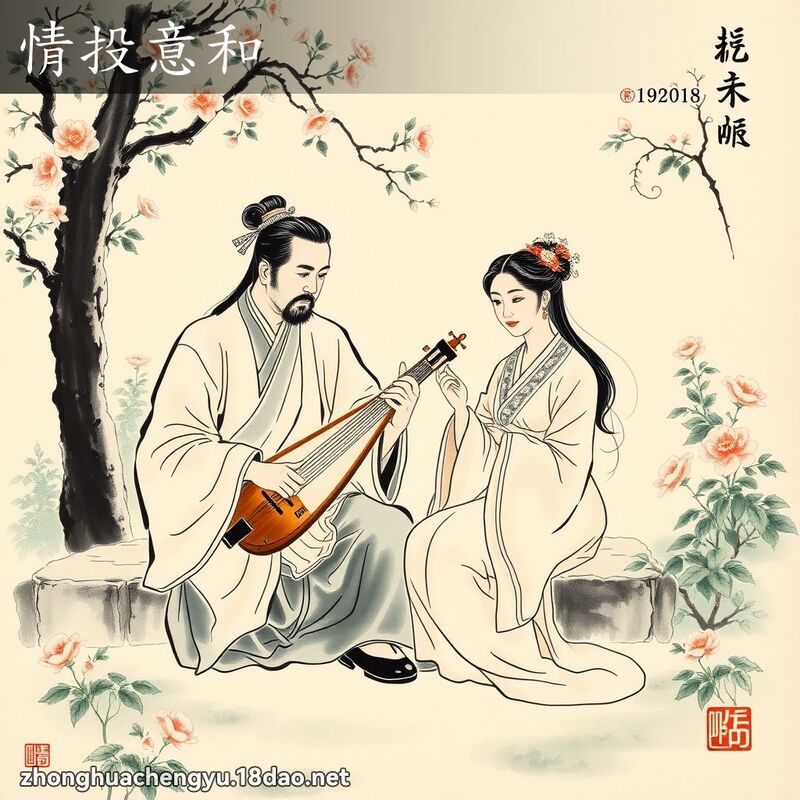 情投意和 配图