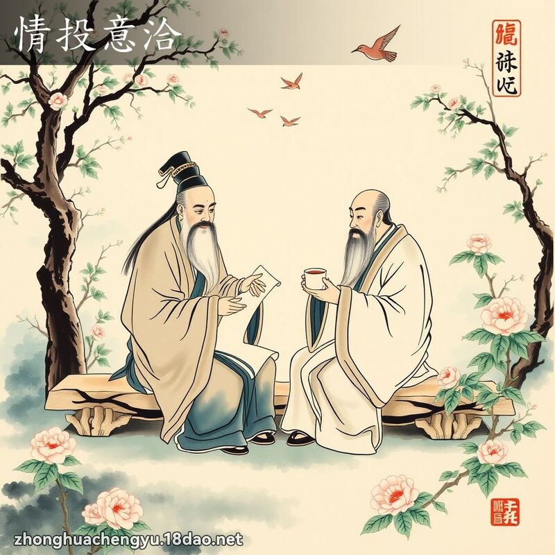 情投意洽 配图