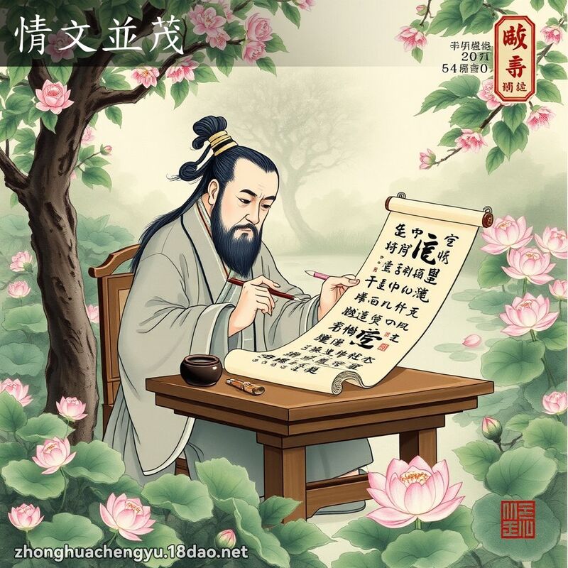 情文並茂 配图