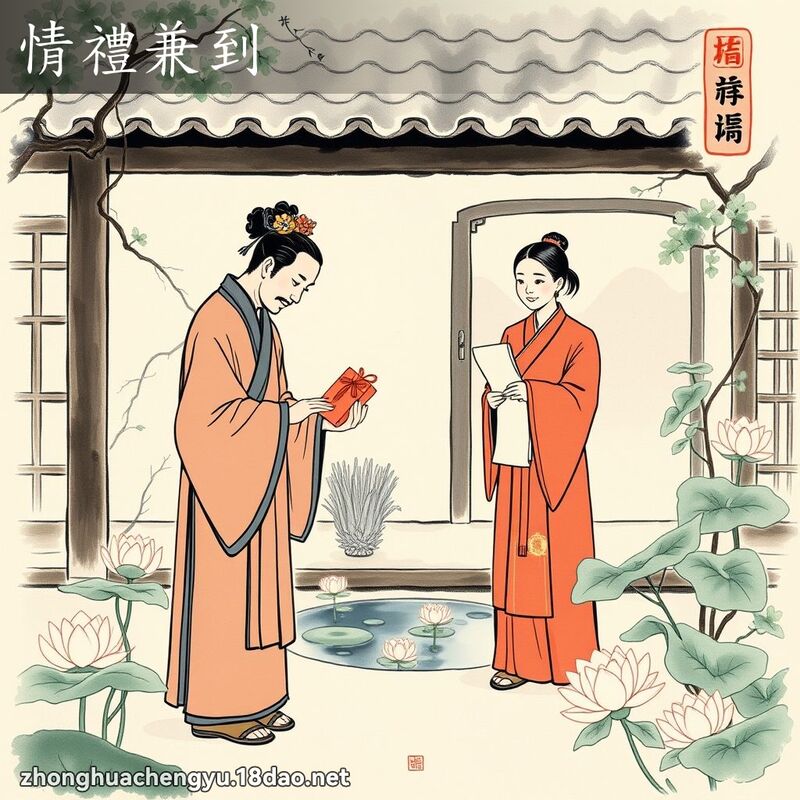 情禮兼到 配图