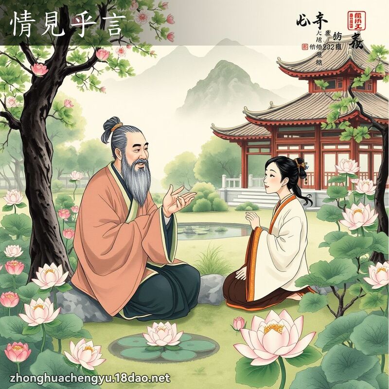 情見乎言 配图