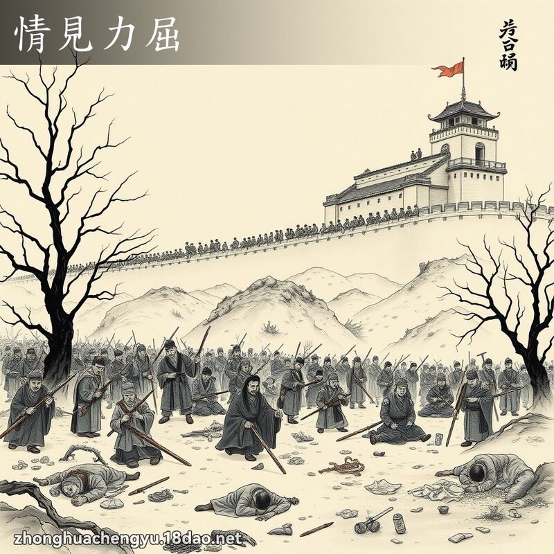 情見力屈 配图