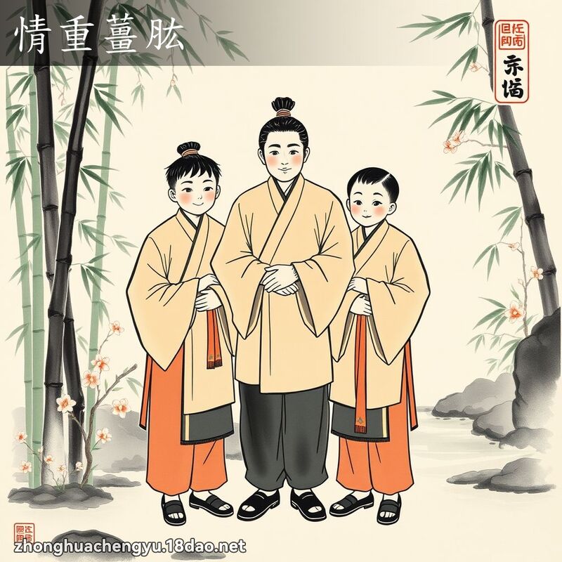 情重薑肱 配图
