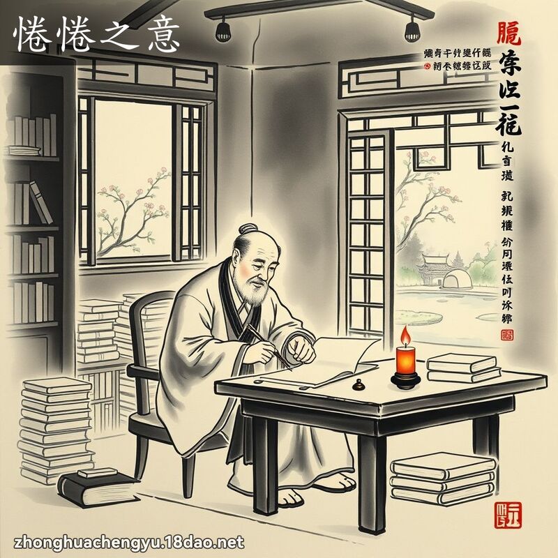 惓惓之意 - 中華成語配圖