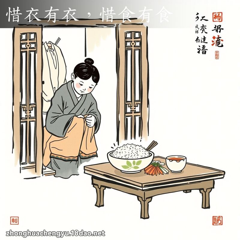 惜衣有衣,惜食有食 配图