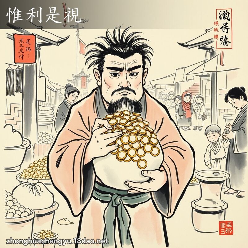 惟利是視 - 中華成語配圖