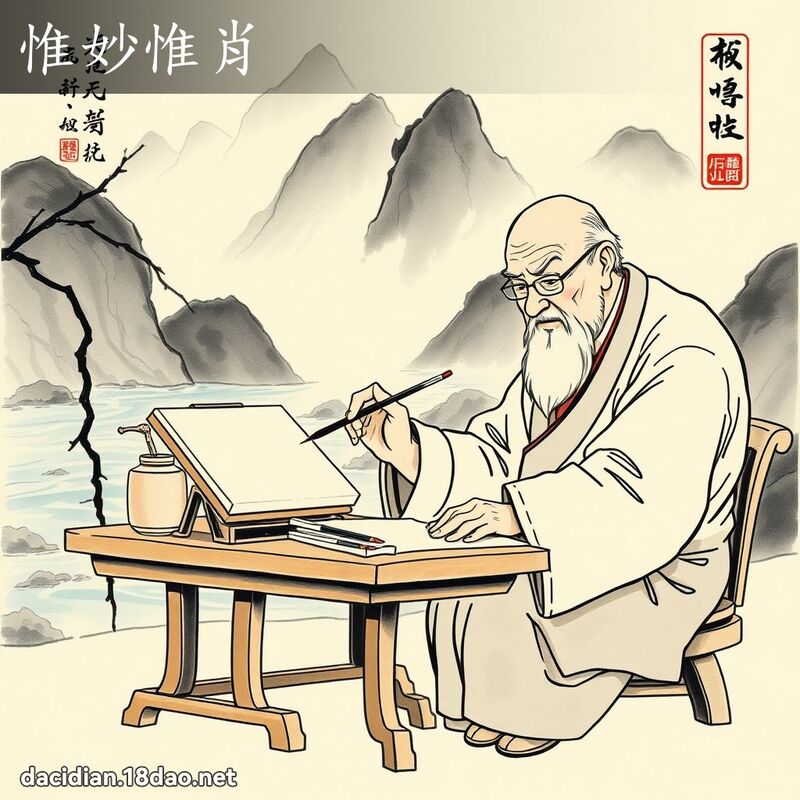 惟妙惟肖 - 中华成语配图