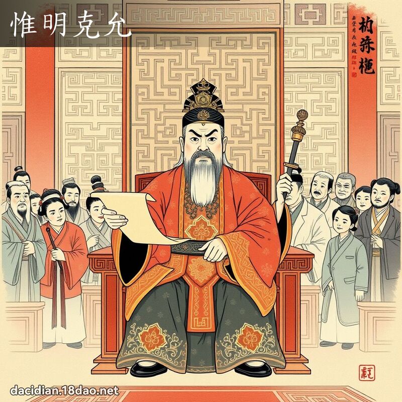 惟明克允 - 中華成語配圖