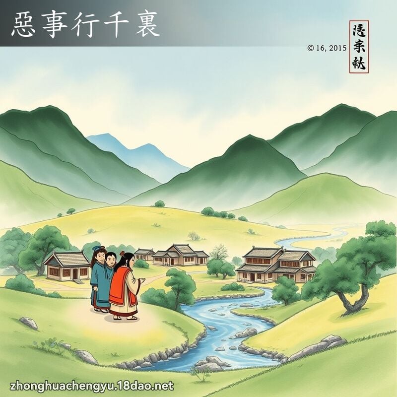 惡事行千裏 配图